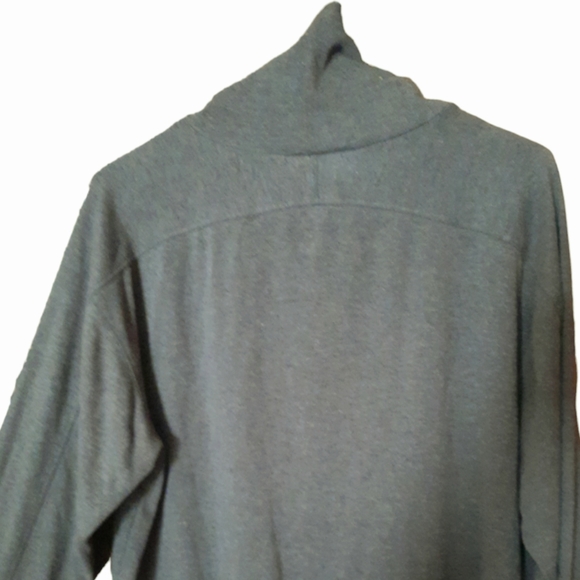 Casual Corner Mock Turtleneck Top Shirt Womens Size Large Long Sleeve Gray - Picture 8 of 8